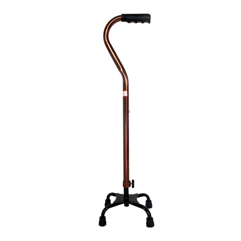 Leg Walking Stick Bronze Curved Tan